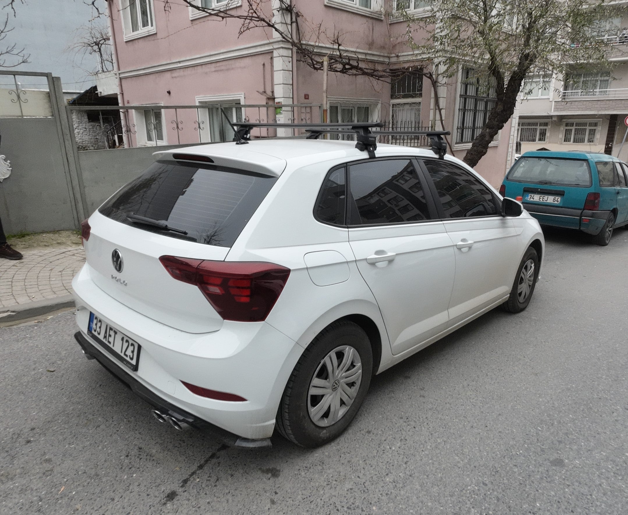 For Volkswagen Polo 5D 2009-2014 Roof Rack Cross Bar Metal Bracket Normal Roof Alu Silver For Volkswagen Polo 5D 2009-2014 Roof Rack Cross Bar Metal Bracket Normal Roof Alu Silver